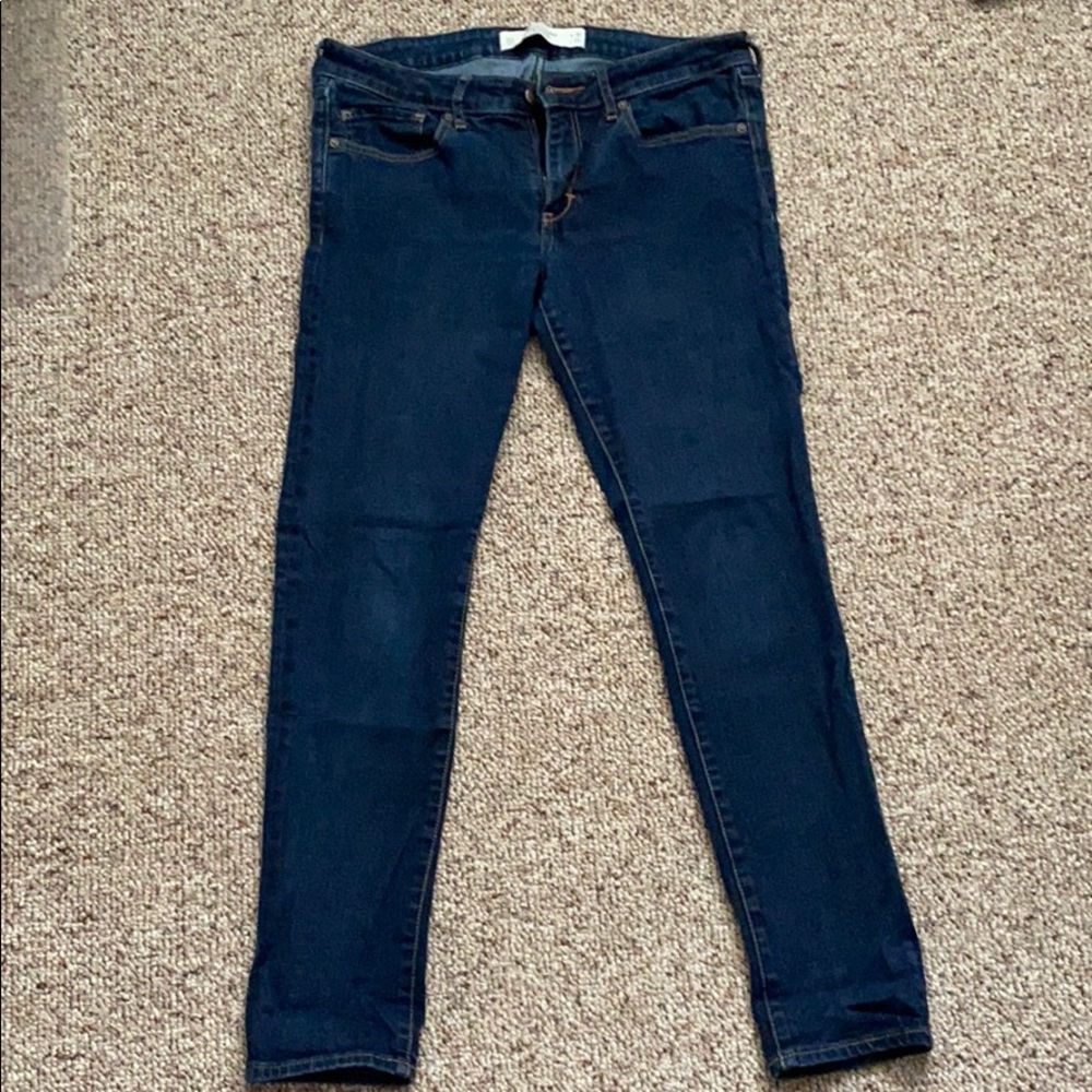 Abercrombie & Fitch “Super Skinny” Dark Wash Jeans